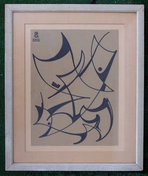 Buy Gerard Bergman - Stift / Inkt tekening - Gesigneerd - Ingelijjst - 1957? Bid from 70!