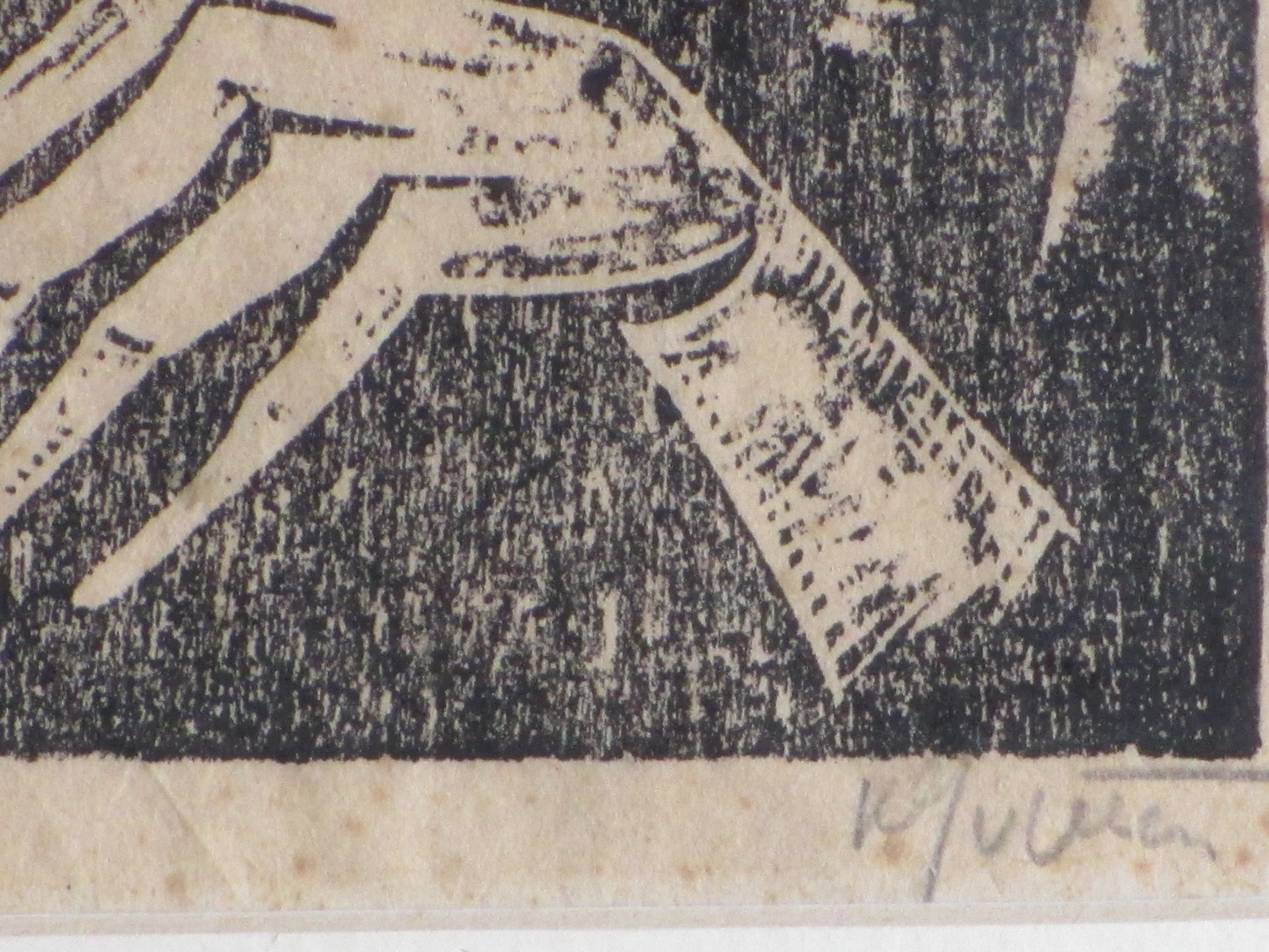 Karel van Veen - Man en Vrouw - Houtsnede kopen? Bied vanaf 65!