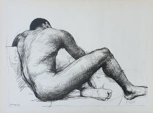 Aat Veldhoen - Zittend naakt kopen? Bied vanaf 35!