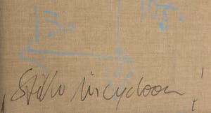 Yvonne van Eyden - Gemengde techniek op doek, Stilte in cycloon (Zeer groot) kopen? Bied vanaf 200!