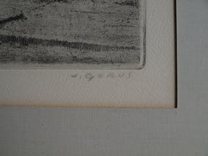 Jacques Gorus - Ingelijste ets , "Turia, Valencia" - ca. 1965 kopen? Bied vanaf 1!