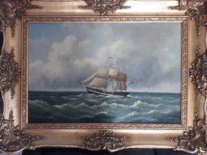 Henriette Hubregtse-Lanzing - Hollandse driemaster. (groot) kopen? Bied vanaf 245!