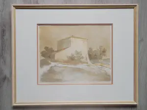 Mart Kempers - Verstild landschap met ruïne kopen? Bied vanaf 35!