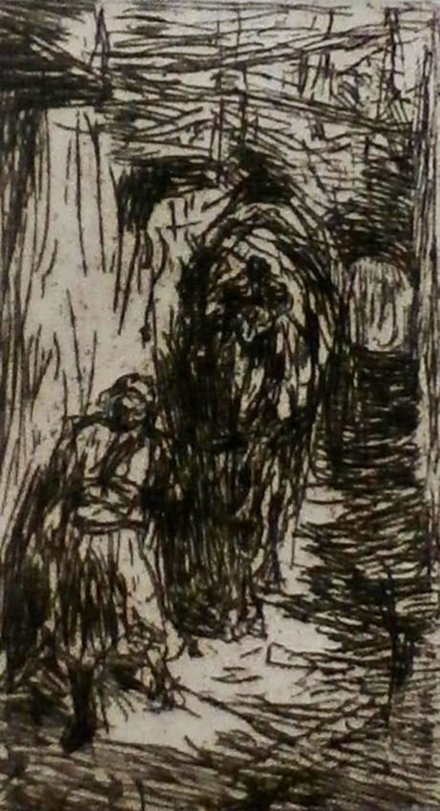 Marius Bauer - ets: de kamelendrijver - 1889 kopen? Bied vanaf 85!