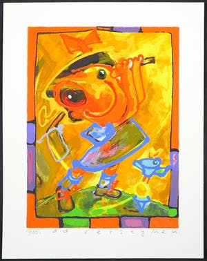 Ad Verstijnen - Zeefdruk, Golfspeelster kopen? Bied vanaf 50!