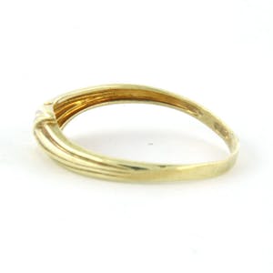 14k gouden ring bezet met 8 kant geslepen diamant tot. 0.005ct - kopen? Bied vanaf 1!