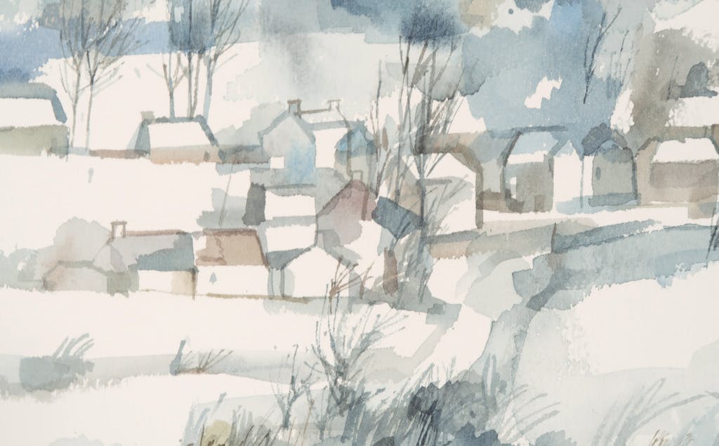 Emile Taalman - Emile Taalman: Aquarel, Klein Limburgs dorp kopen? Bied vanaf 1!