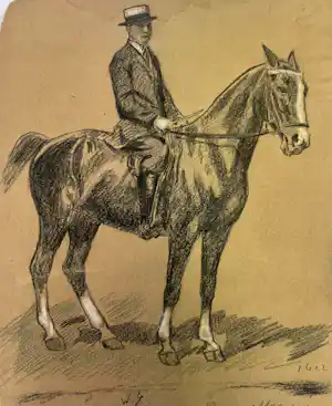 Willy Sluiter - Man op een paard verkocht voor € 80!