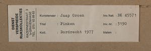 Jaap Groen - Pinken, 1977, 1/1 - Linosnede op papier - BKR Dordrecht kopen? Bied vanaf 20!