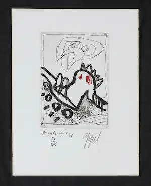 Pierre Alechinsky - & Karel Appel - Ets en aquatint, uit het portfolio 'Suite à Deux' kopen? Bied vanaf 300!