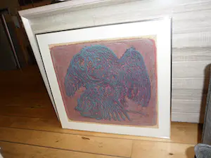 Jan Bezemer - Kleurenlitho: Roofvogel. kopen? Bied vanaf 40!