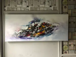 Gena - Abstract “ Colored fields “ kopen? Bied vanaf 250!