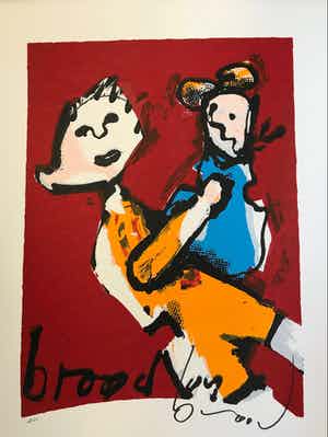 Herman Brood - Moeder en kind - met certificaat verkocht voor € 225!