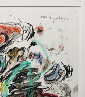 Ad Snijders - gemengde techniek op papier - ingelijst - 1985 kopen? Bied vanaf 395!