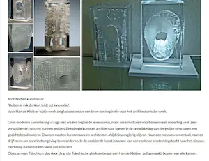 Novy Bor - Han de Kluijver - Glaskunstbeurs jaarobject 2014 getiteld Het zichtbare teken kopen? Bied vanaf 125!