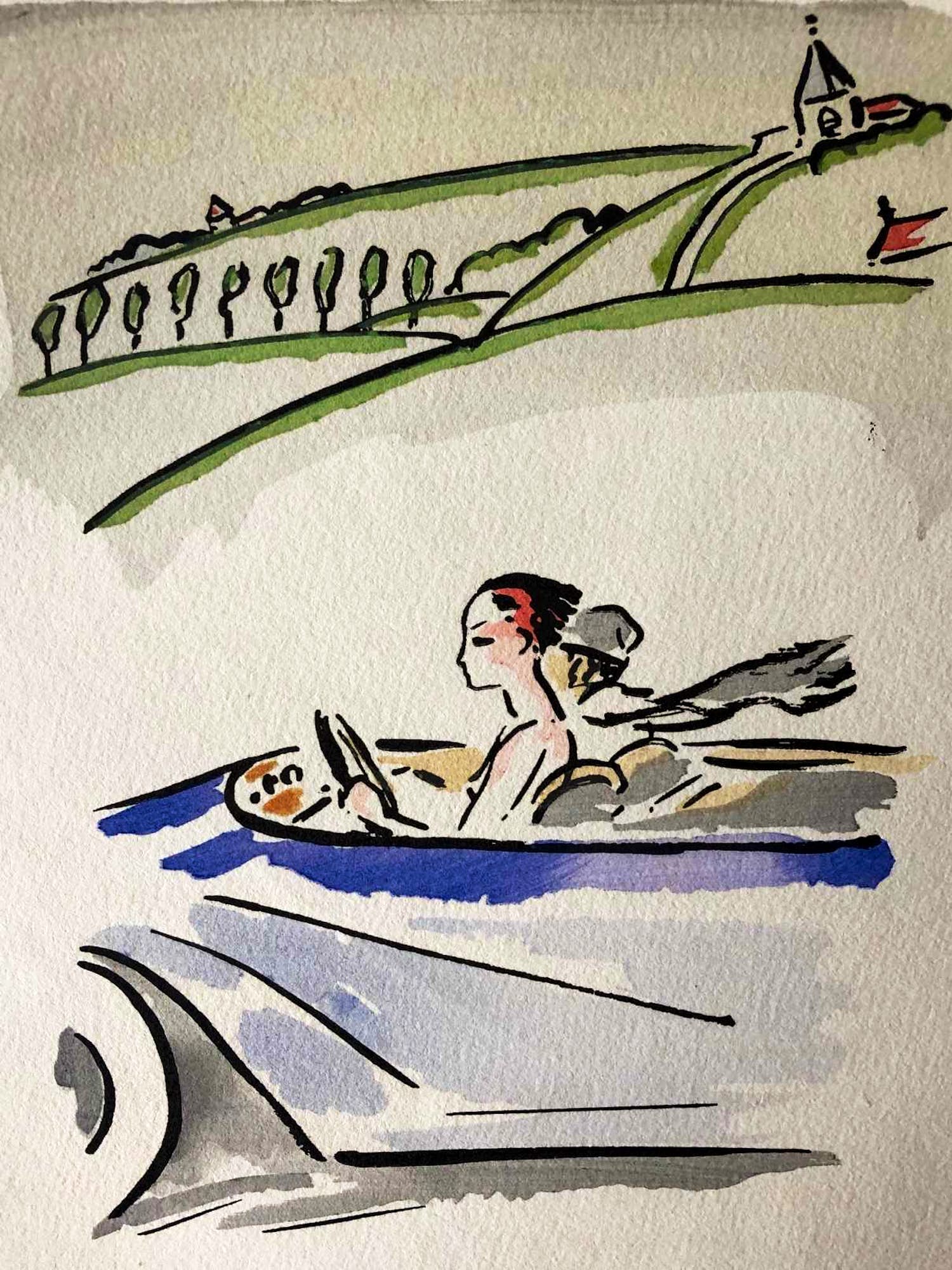 Kees van Dongen - Kees van Dongen - In de auto - 1925 kopen? Bied vanaf 175!