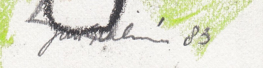 Jan Sierhuis - Pastelkrijt op papier - Kompositie met figuren kopen? Bied vanaf 115!