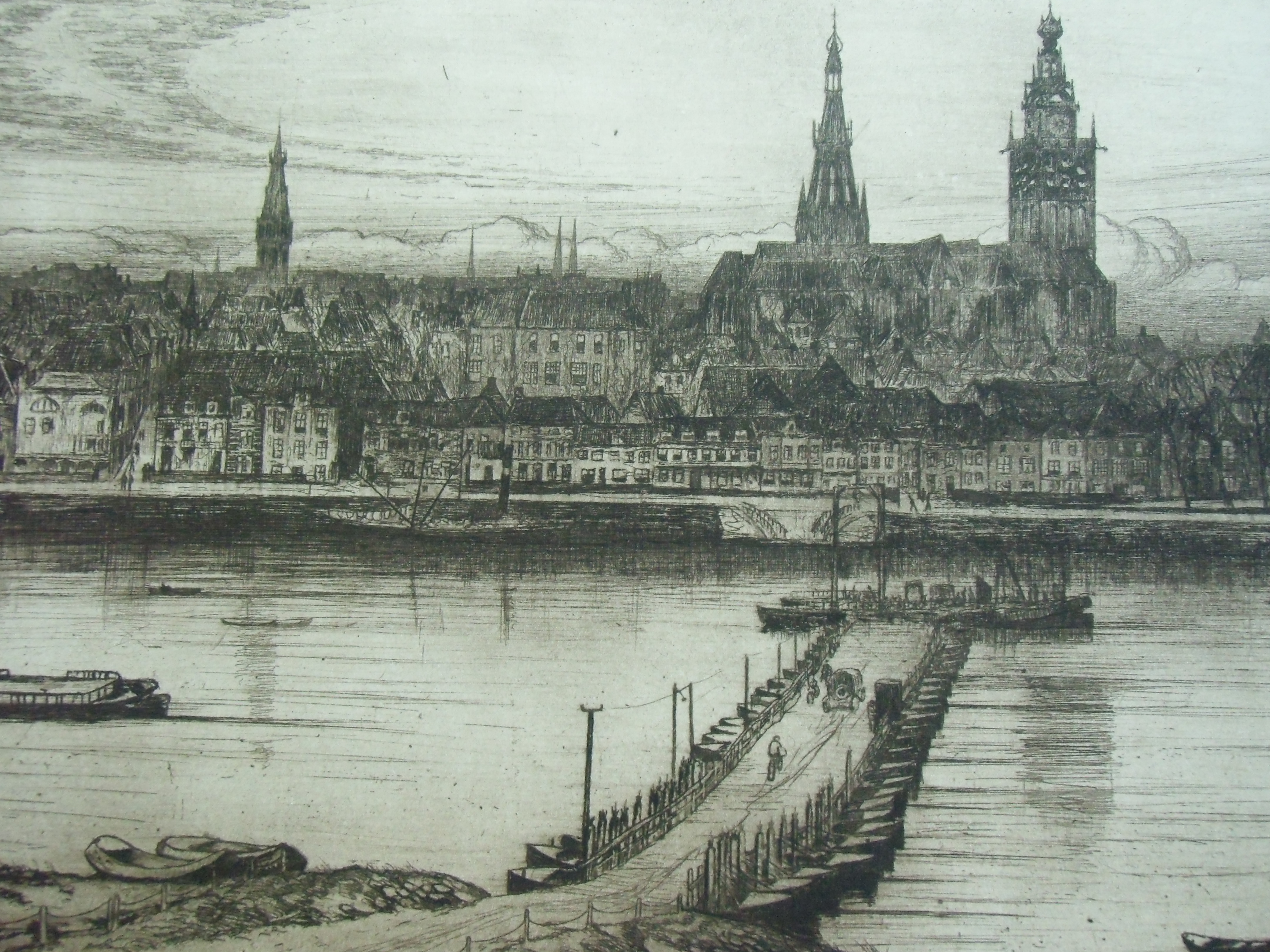 Eugene Lucker - GEZICHT OP NIJMEGEN /// ETS VAN EUGENE LÜCKER kopen? Bied vanaf 190!