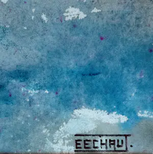 Eugène Eechaut - Wunderschönes farbenfrohes abstraktes Aquarell von 1974 – Ausstellung Galerie Pfeiffer Brüssel 1977 kopen? Bied vanaf 40!