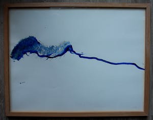 Niet of onleesbaar gesigneerd - Abstracte aquarel kopen? Bied vanaf 1!