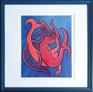 Donna Corbani - Celestial sea | Ingelijst verkocht voor € 45!