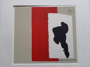 Robert Motherwell - Litho, Omslag van de catalogus van de Galerie Berggruen, Parijs, 1980. kopen? Bied vanaf 25!