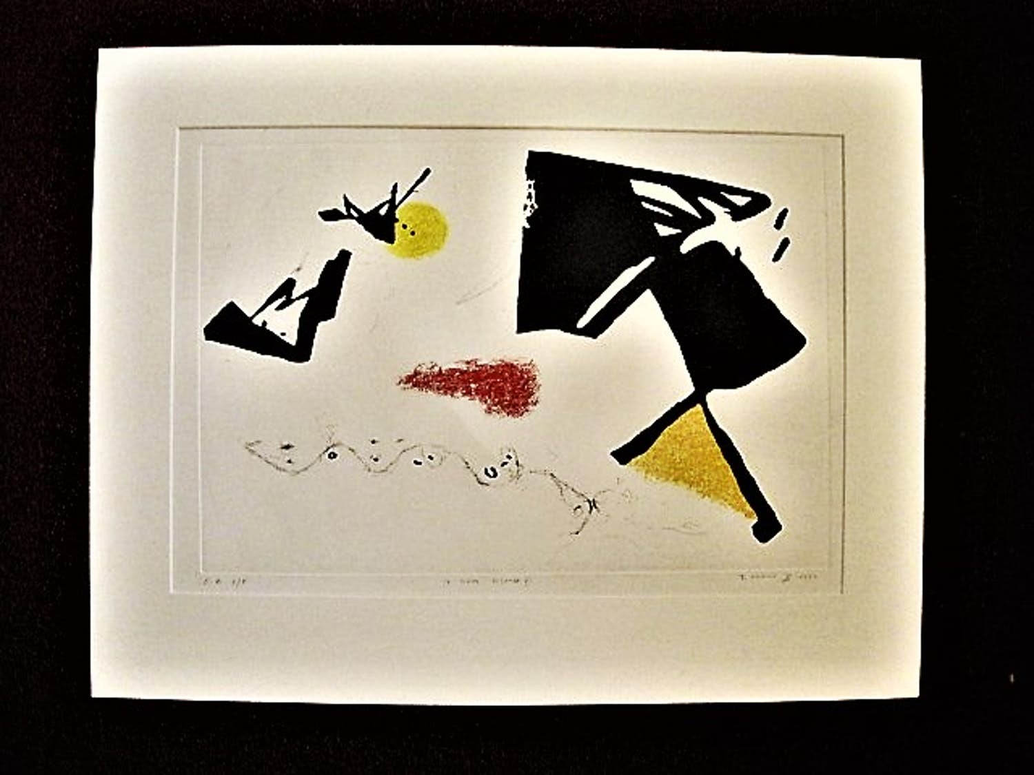 Niet of onleesbaar gesigneerd - Oost Europese handgekleurde Litho - zeer kleine oplage van 10ex. - gesigneerd kopen? Bied vanaf 1!