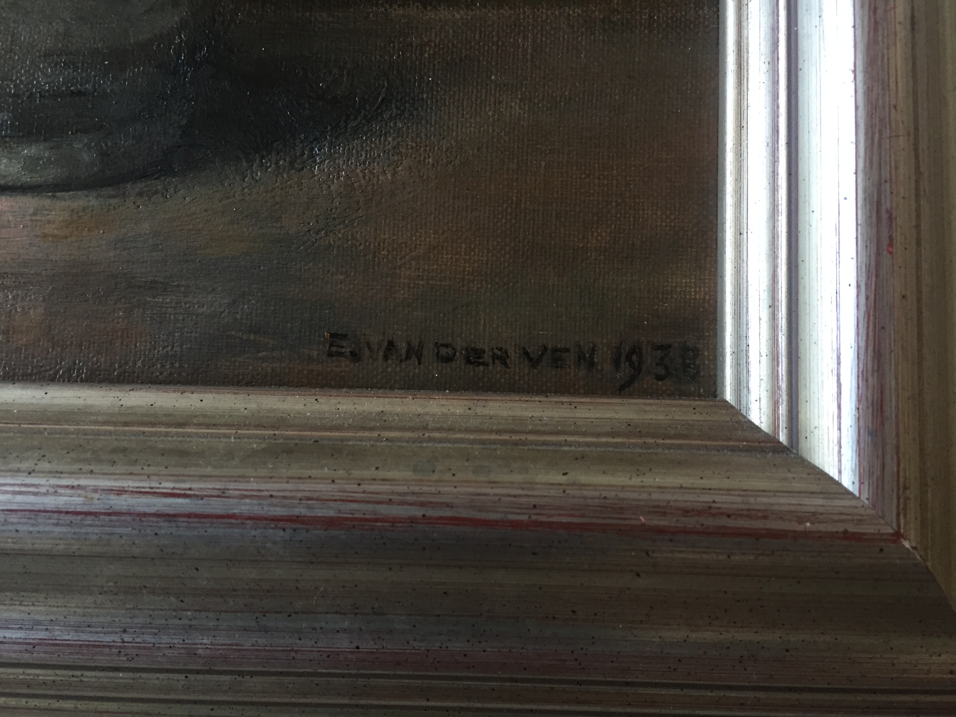 Emanuel van der Ven - droogboeket in baardmankruikje // Larense school kopen? Bied vanaf 135!