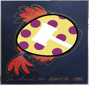 Joyce van Oorschot - Acryl op doek, Je cherche un dentiste (Groot) kopen? Bied vanaf 350!