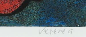 Giovanni Vetere - Zeefdruk, Zonder titel - Ingelijst (Groot) kopen? Bied vanaf 60!