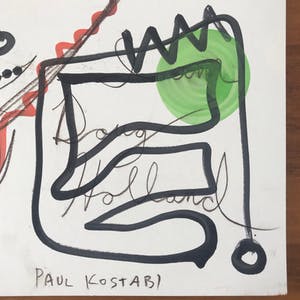 Paul Indrek Kostabi - "Doug Holland" - Uniek werk - Mixed media, acryl. kopen? Bied vanaf 425!