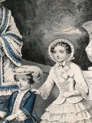 Francois-Claudius Compte-Calix - Les Modes Parisiennes (dame met twee kinderen) kopen? Bied vanaf 1!