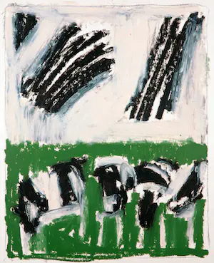 Niet of onleesbaar gesigneerd - Lot van 2 werken, Acryl op karton, Koeien in de wei (Cremer?) kopen? Bied vanaf 1!