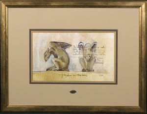 Niet of onleesbaar gesigneerd - Offset, Griffioenen (set van 2) kopen? Bied vanaf 10!