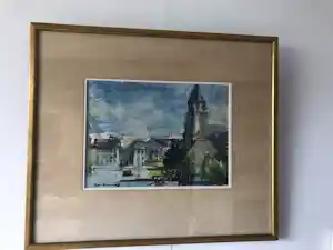 Kees Verwey - Stadsgezicht äanblik op stad" verkauft für € 325!