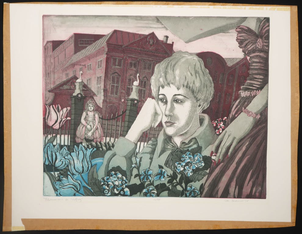 Cees Landsaat - Cees Landsaat: Ets en aquatint, Bloemencorso te Halfweg kopen? Bied vanaf 1!