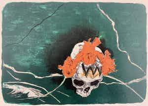 Marlene Dumas - handgesigneerde litho - 'Magic gardens - exotische dood' - 1984 (ZELDZAAM) verkocht voor € 1950!