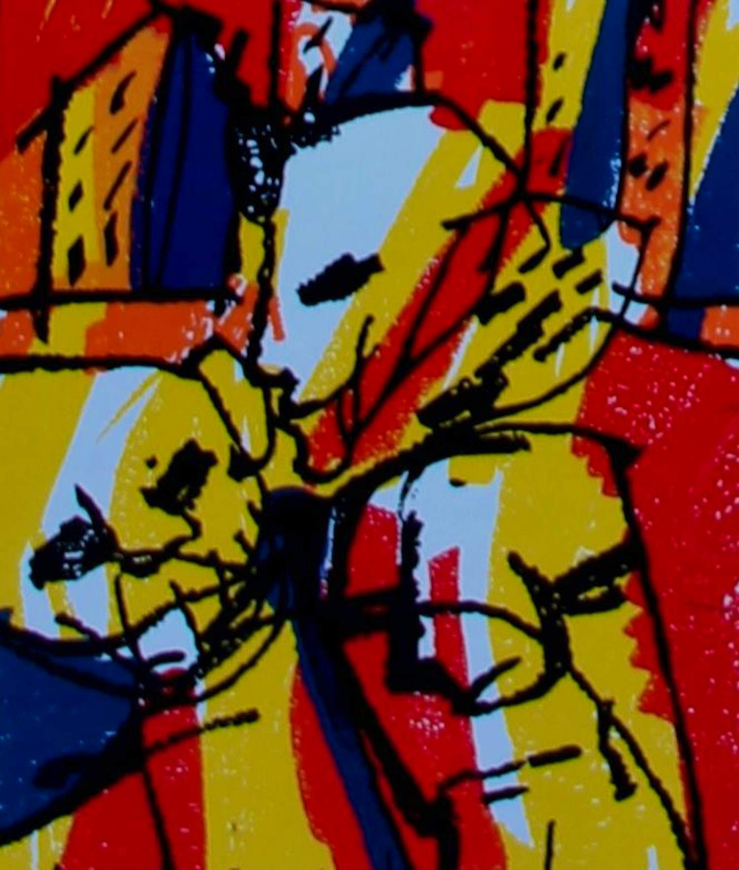 Herman Brood - Ingelijste zeefdruk: ‘Met bibberende ogen bezigtigd’ kopen? Bied vanaf 299!