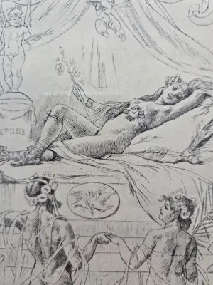 Felicien Rops - Figuren. Erotische voorstelling. kopen? Bied vanaf 69!