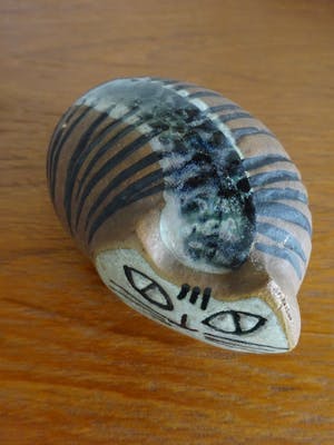 Gustavsberg - Lisa Larson- serie Cat Zoo- small Cat- liggende kat kopen? Bied vanaf 125!