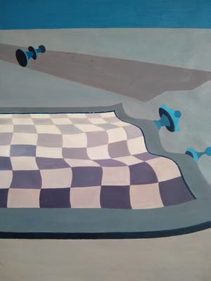 Kees Wuisman - Surrealistisch schaakbord kopen? Bied vanaf 50!