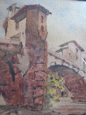 George Chappuis - Le Pont de Sospel. kopen? Bied vanaf 35!