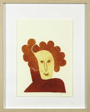 Reinhoud D'Haese - Aquatint uit de portfolio Impromptu met gedicht van Hugo Claus - Ingelijst verkocht voor € 1!