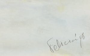 Niet of onleesbaar gesigneerd - Aquarel, Zonder titel - Ingelijst kopen? Bied vanaf 1!