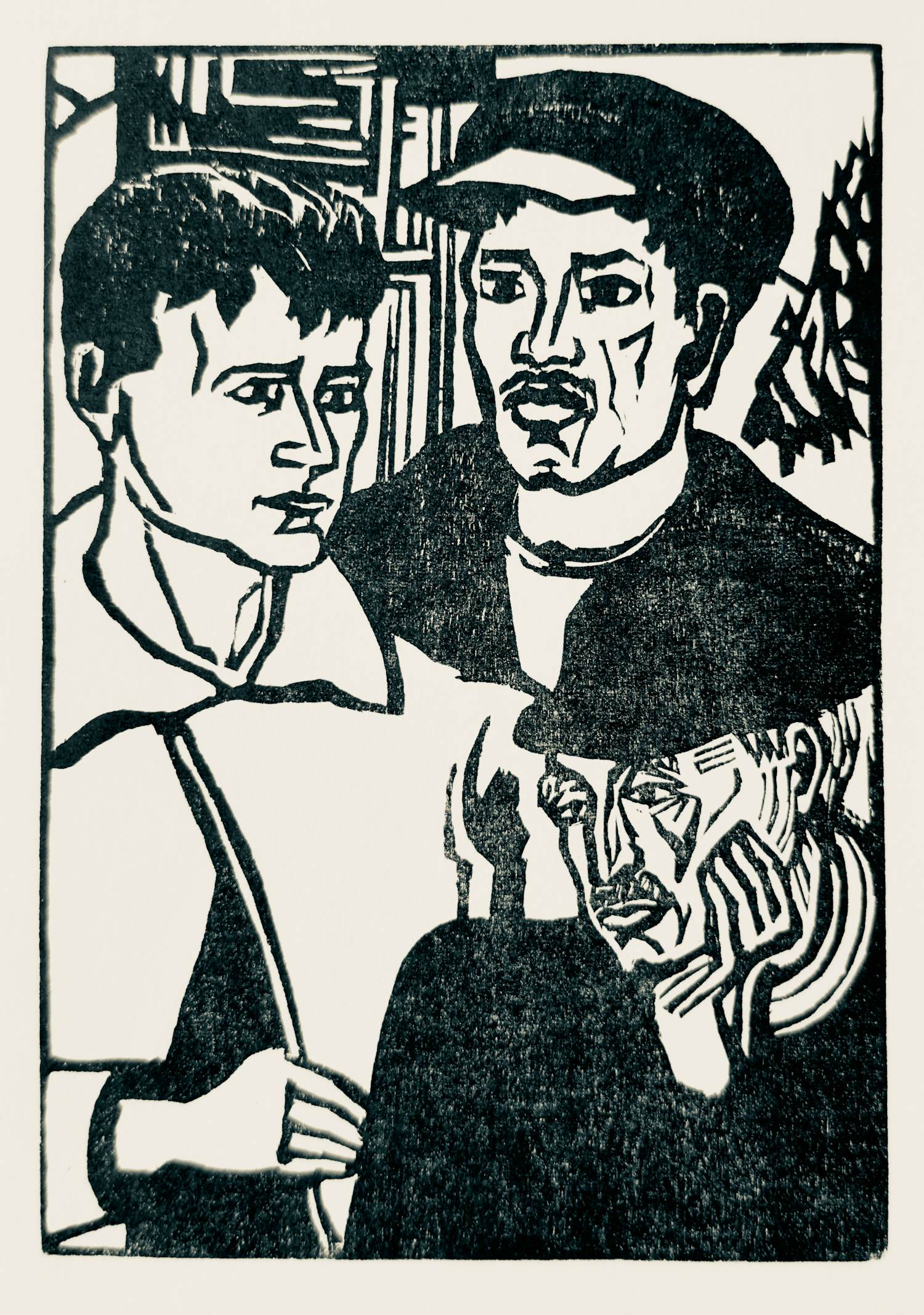 Erich Heckel - "Sächsische Arbeiter". Original-Holzschnitt von 1946 kopen? Bied vanaf 120!