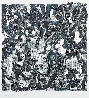 Rob Scholte - Zeefdruk, 10 Years After - Ingelijst kopen? Bied vanaf 100!