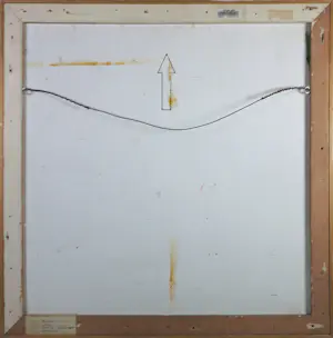 Ludmila Danon - Olieverf en spuitbus op paneel, Letter no. 2 - Ingelijst kopen? Bied vanaf 150!