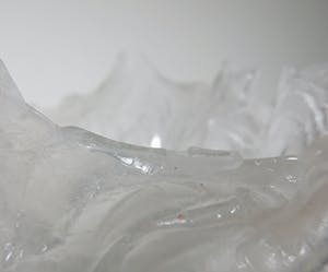 Susan Hammond - Uit de Seascapes serie - Glazen sculpturale sier schaal (Groot!) kopen? Bied vanaf 1!