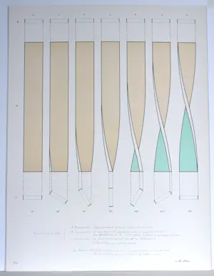 Walter Leblanc - Torsions - Litho - Gesigneerd - 73x55 cm - 1978 kopen? Bied vanaf 220!