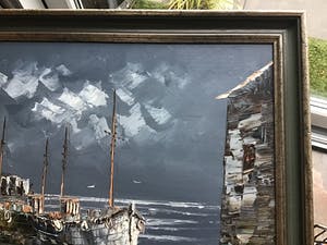 Niet of onleesbaar gesigneerd - Haven in schemering. kopen? Bied vanaf 1!